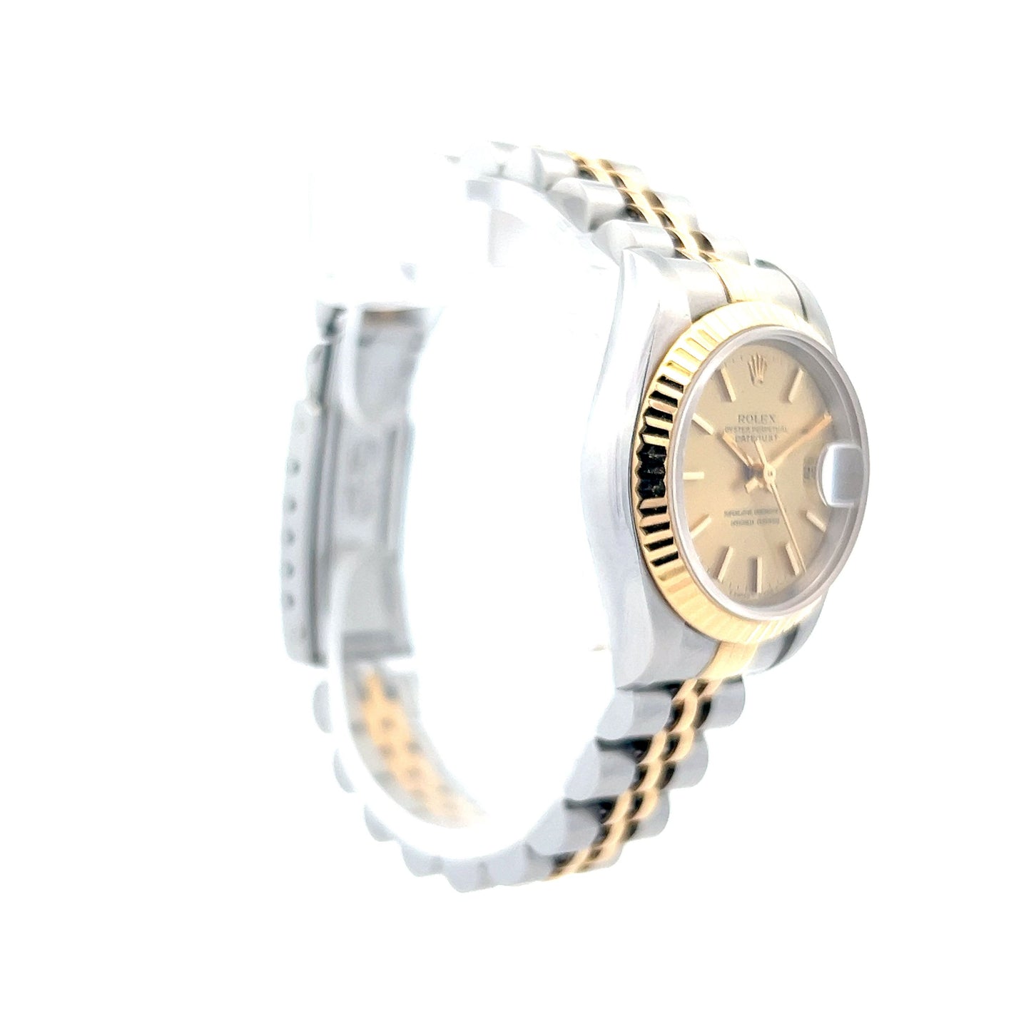 Ladies Rolex Datejust Champagne Dial in Stainless & 18k