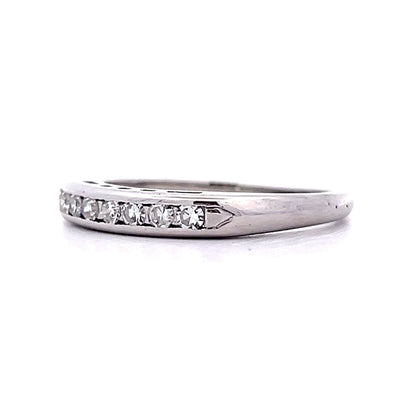 .19 Vintage Channel Set Diamond Wedding Band in 14k