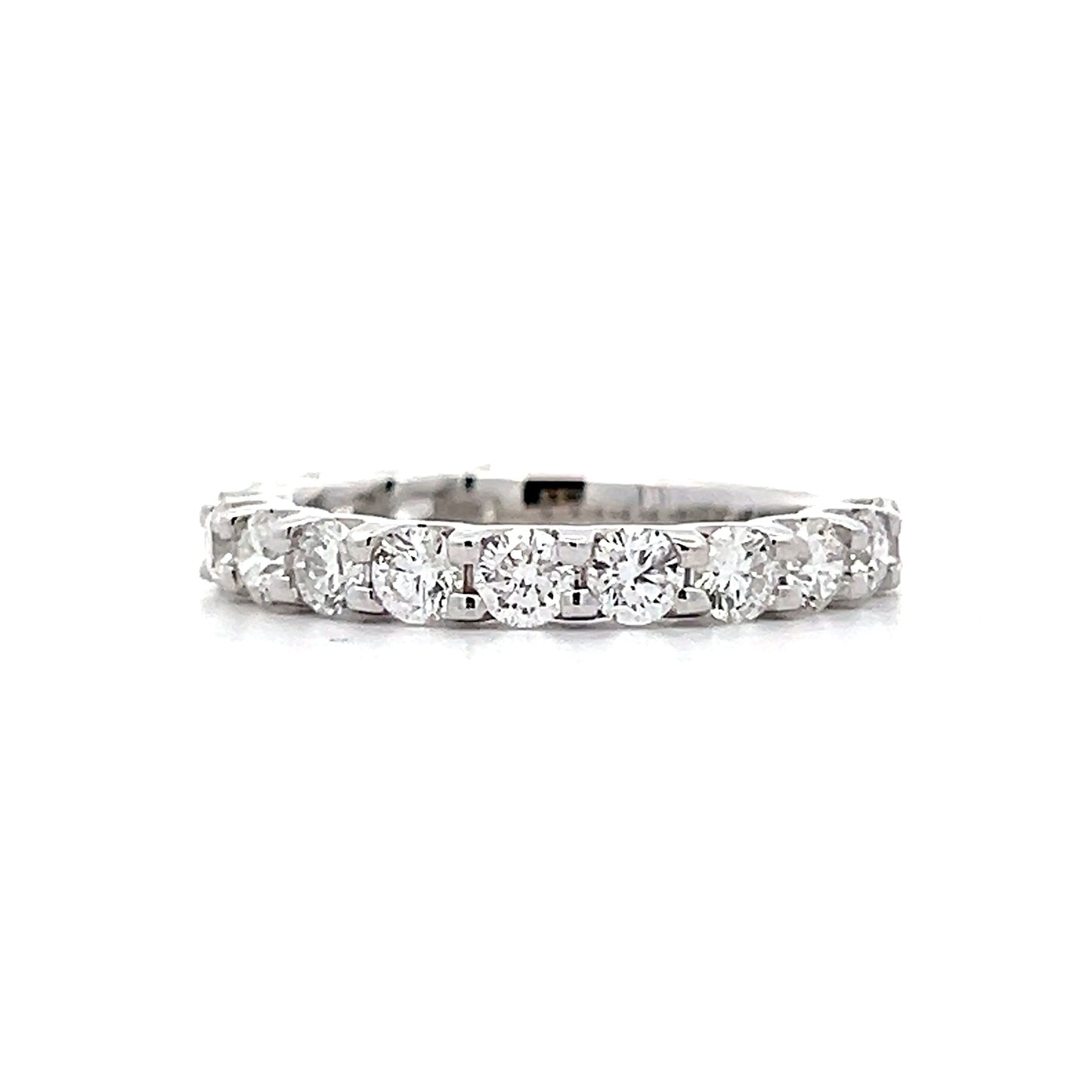 1.50 Round Brilliant Diamond Wedding Band in 18k