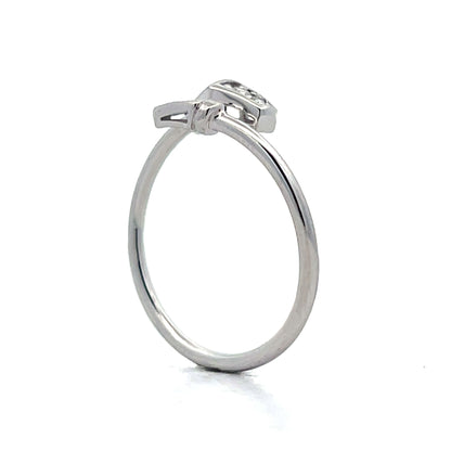 .10 Diamond Snake Ring in 18k White Gold