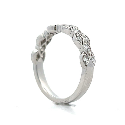 .50 Diamond Stacking Band in 14k White Gold