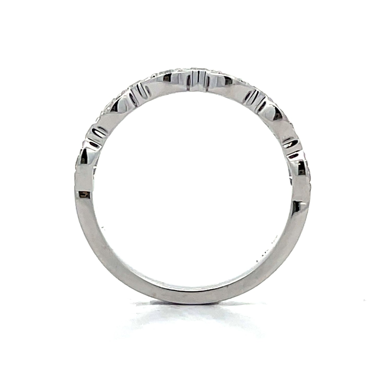 .50 Diamond Stacking Band in 14k White Gold