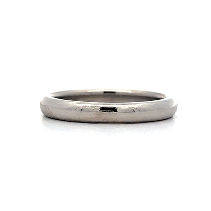 3mm Simple Classic Wedding Band in Platinum