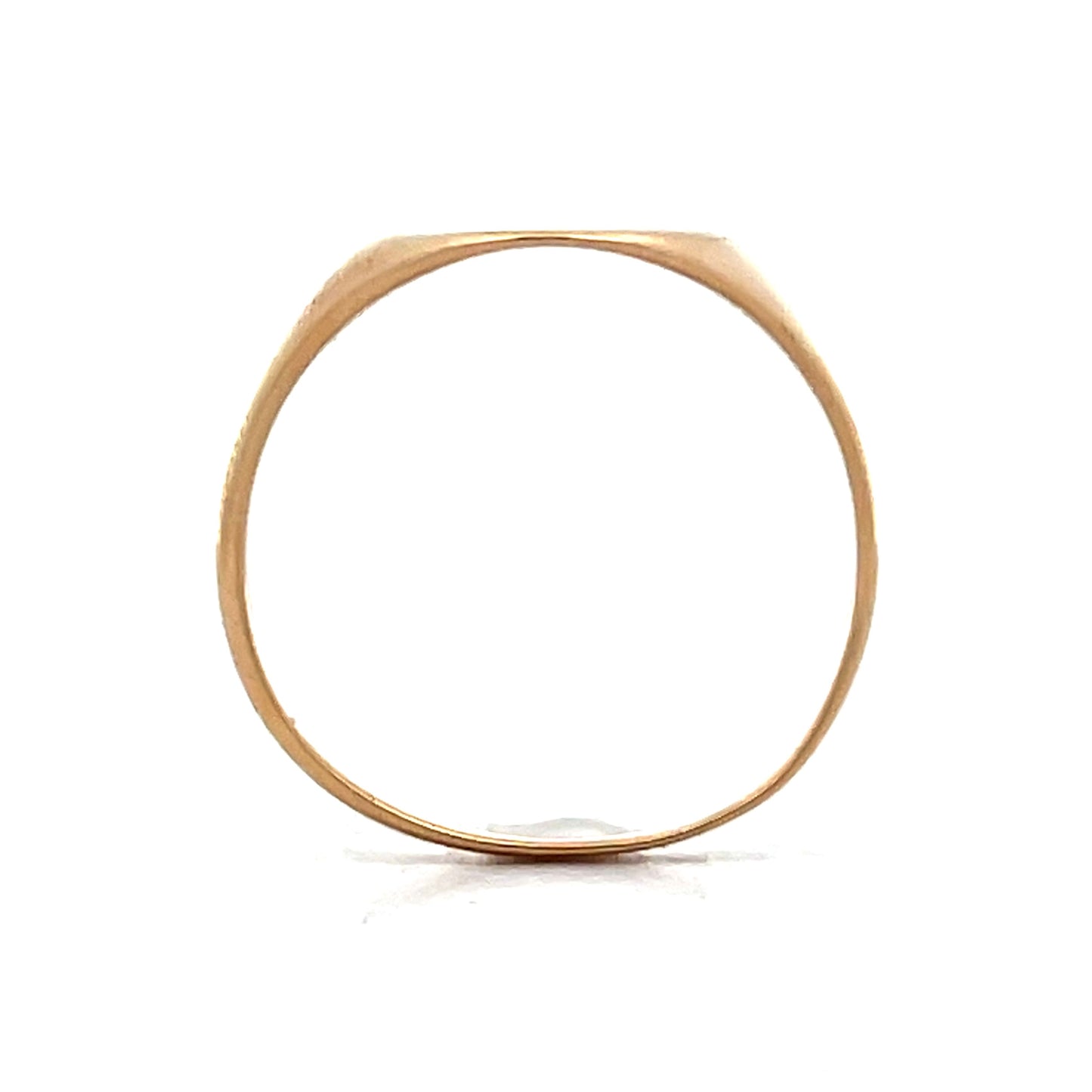 Oval Shaped Signet Ring in 14k Yellow Gold