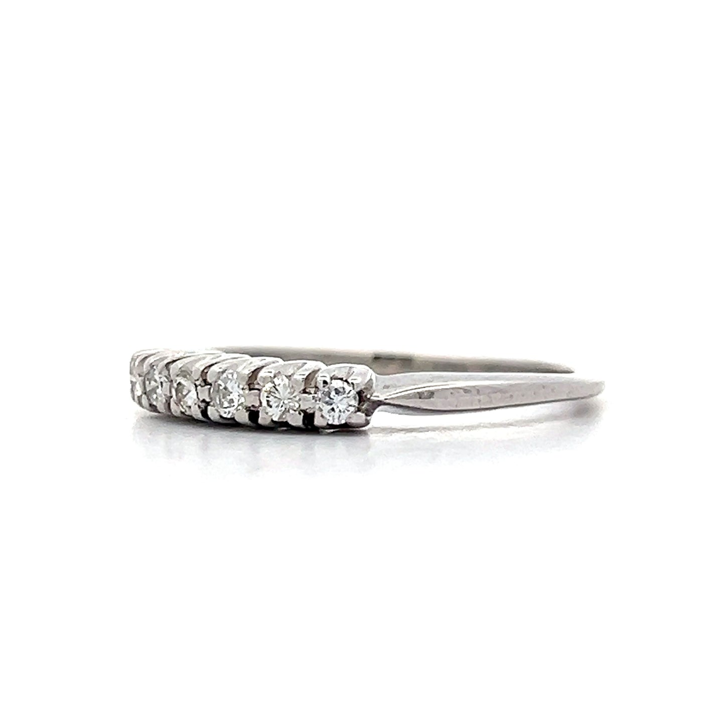 .21 Seven Stone Diamond Wedding Band in 14k