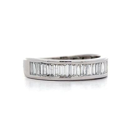 .85 Baguette Cut Diamond Wedding Band in 14k