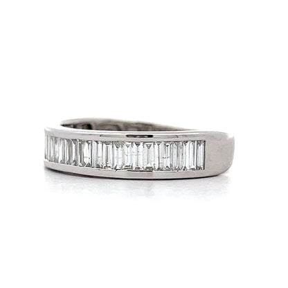 .85 Baguette Cut Diamond Wedding Band in 14k