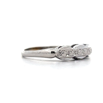 Vintage Scalloped Filigree Wedding Band in 14k