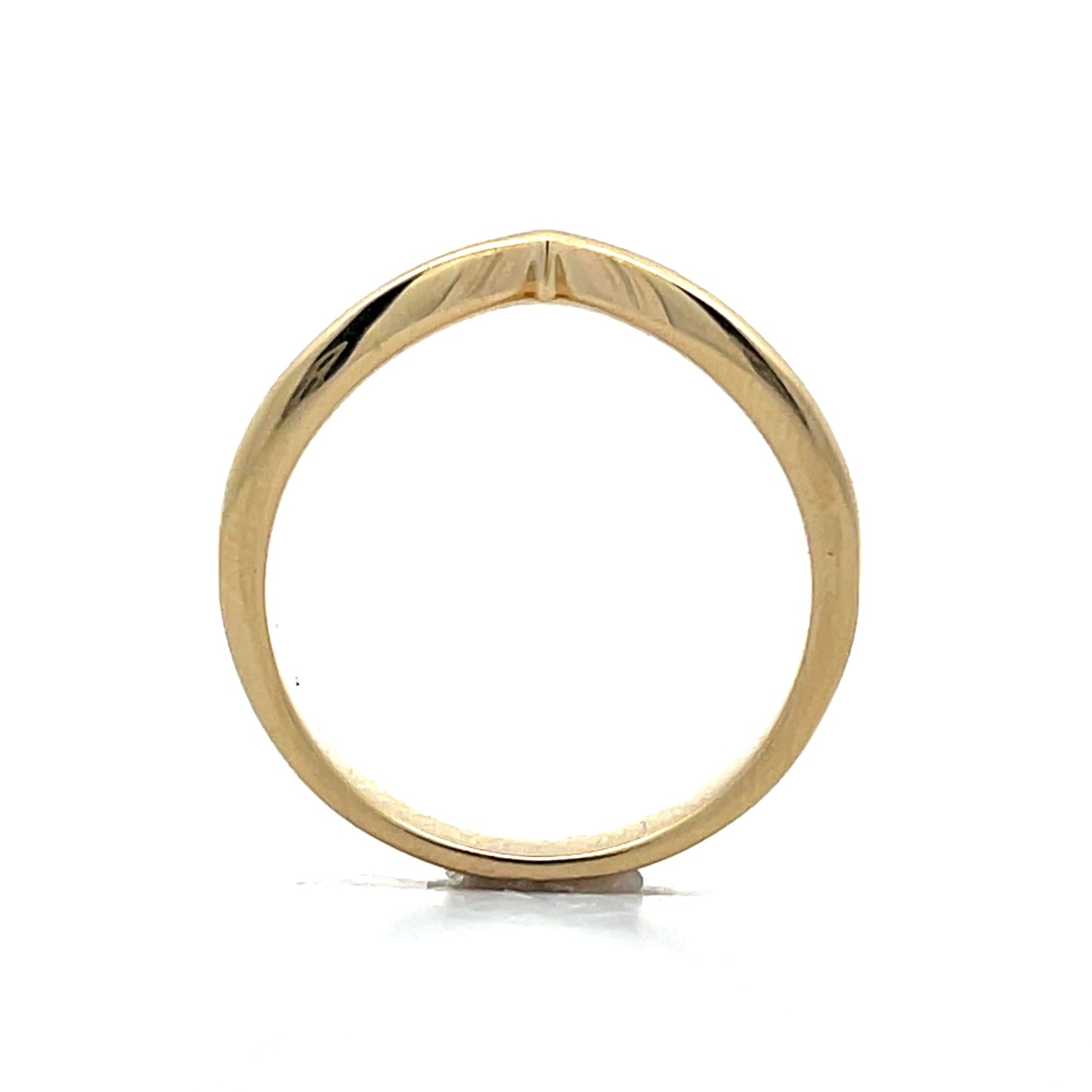 .10 Triple Stack Diamond Contour Wedding Band in 14k