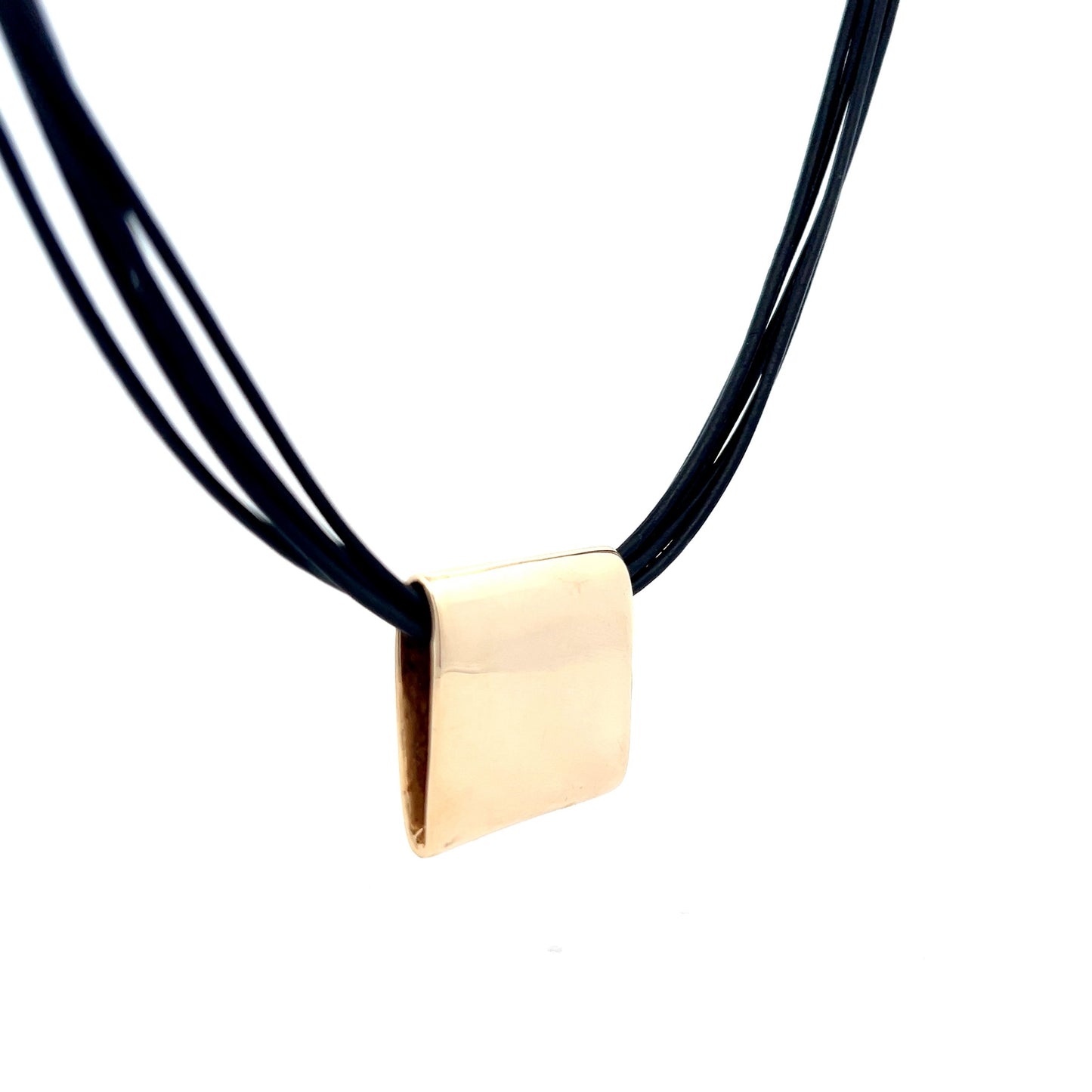 Somers Randolph Square Pendant Necklace in 14k