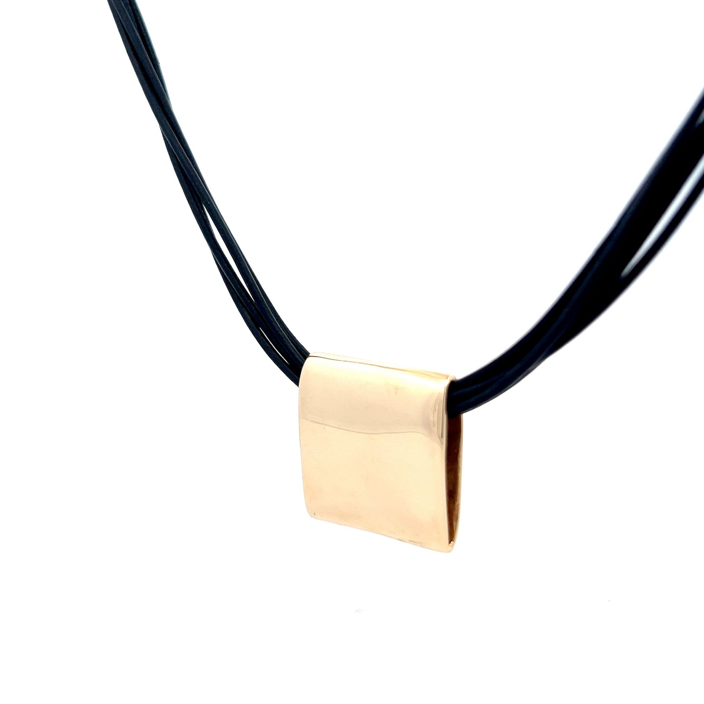 Somers Randolph Square Pendant Necklace in 14k