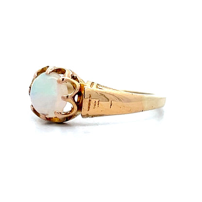 .61 Antique Victorian Opal Ring in 14k Yellow Gold