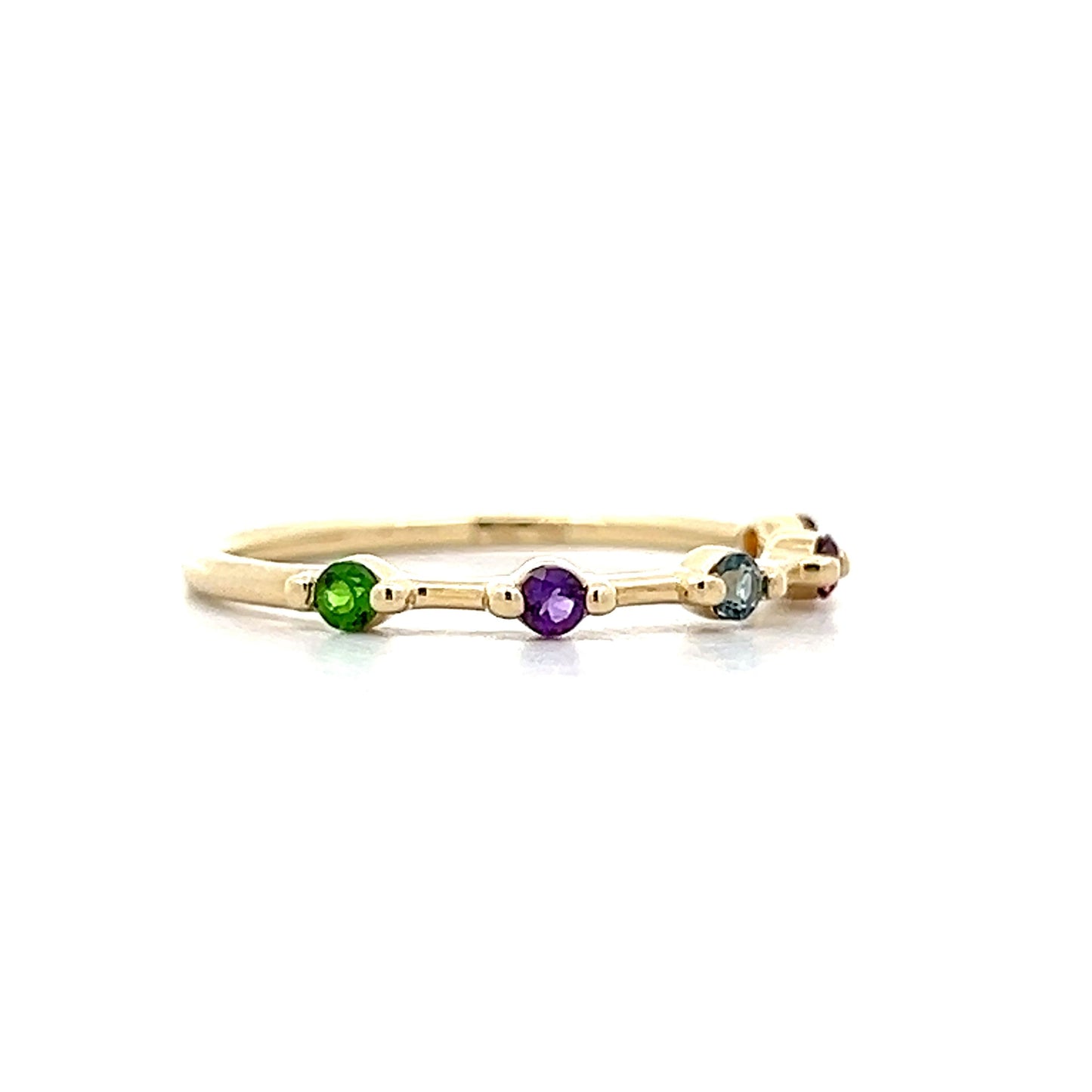 .20 Multi-Gemstone Stacking Band in 14k Yellow Gold