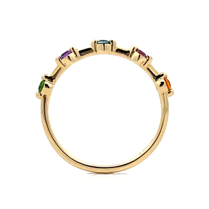 .20 Multi-Gemstone Stacking Band in 14k Yellow Gold