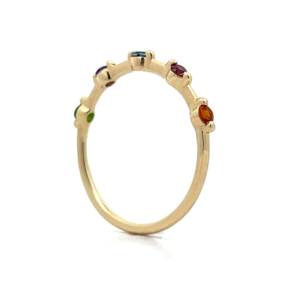 .20 Multi-Gemstone Stacking Band in 14k Yellow Gold