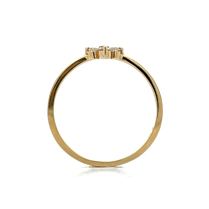 .17 Round Brilliant Diamond Stacking Ring in 14k