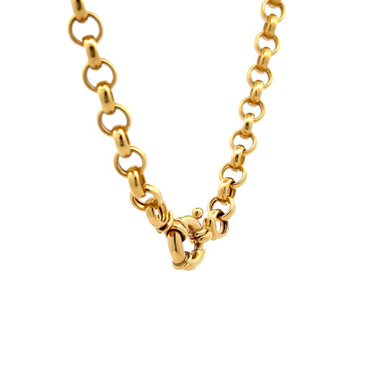 Victorian Inspired Charm Chain Necklace in 14k