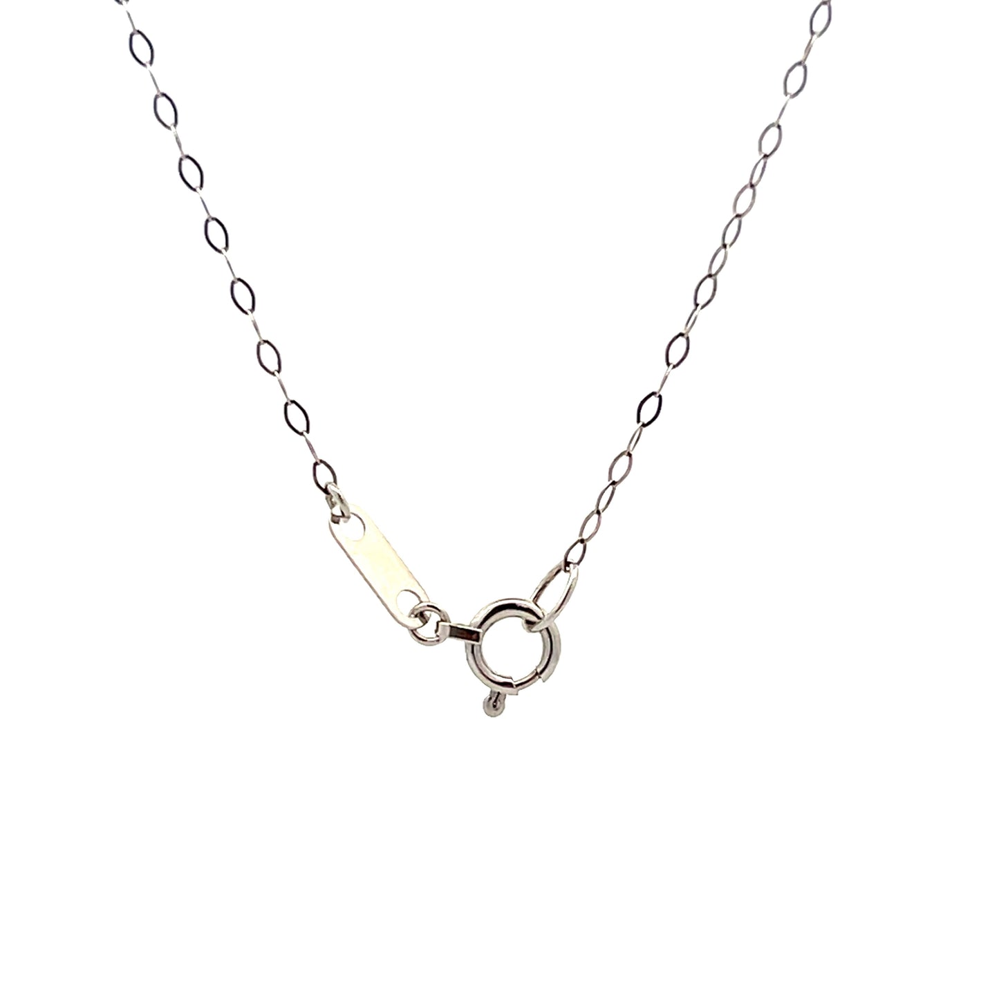 Pearl & Diamond Halo Pendant in 14k White Gold