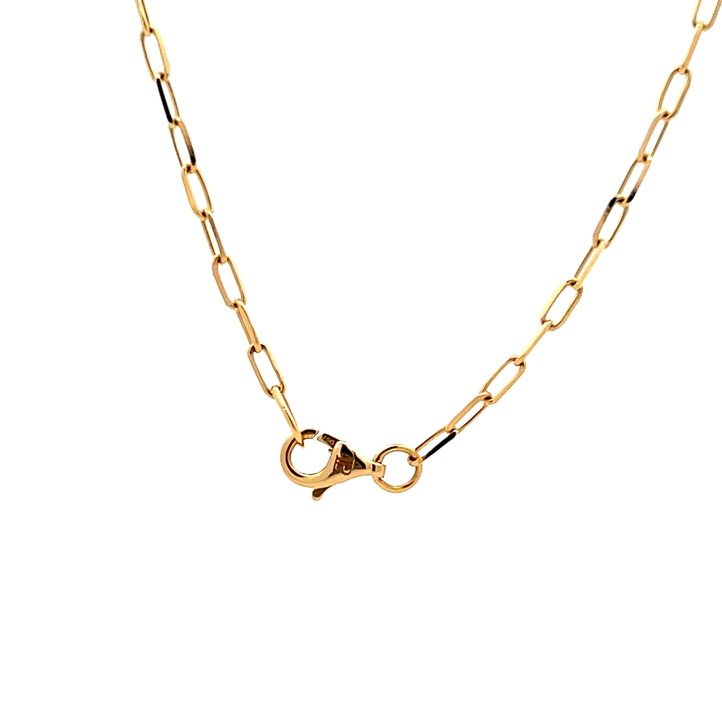 .49 Bezel Diamond Drop Necklace in 18k Yellow Gold