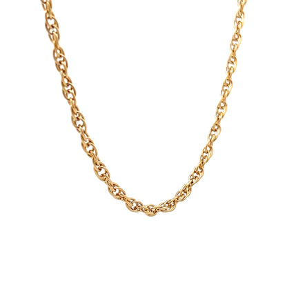 24" Singapore Chain Necklace in 14k Yellow Gold