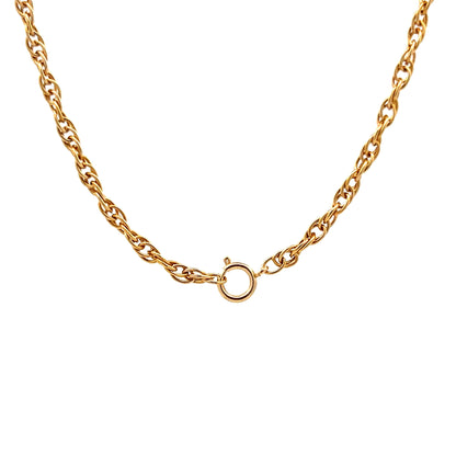 24" Singapore Chain Necklace in 14k Yellow Gold