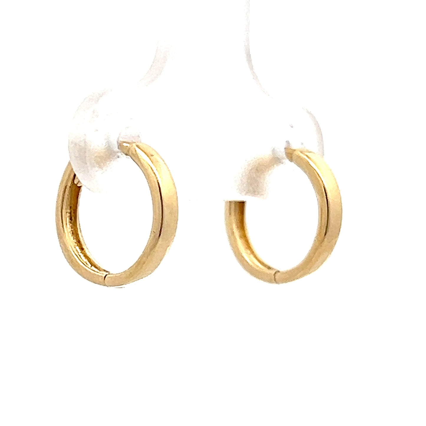 Lightweight Huggie Hoop Earrings in 14k Yellow Gold