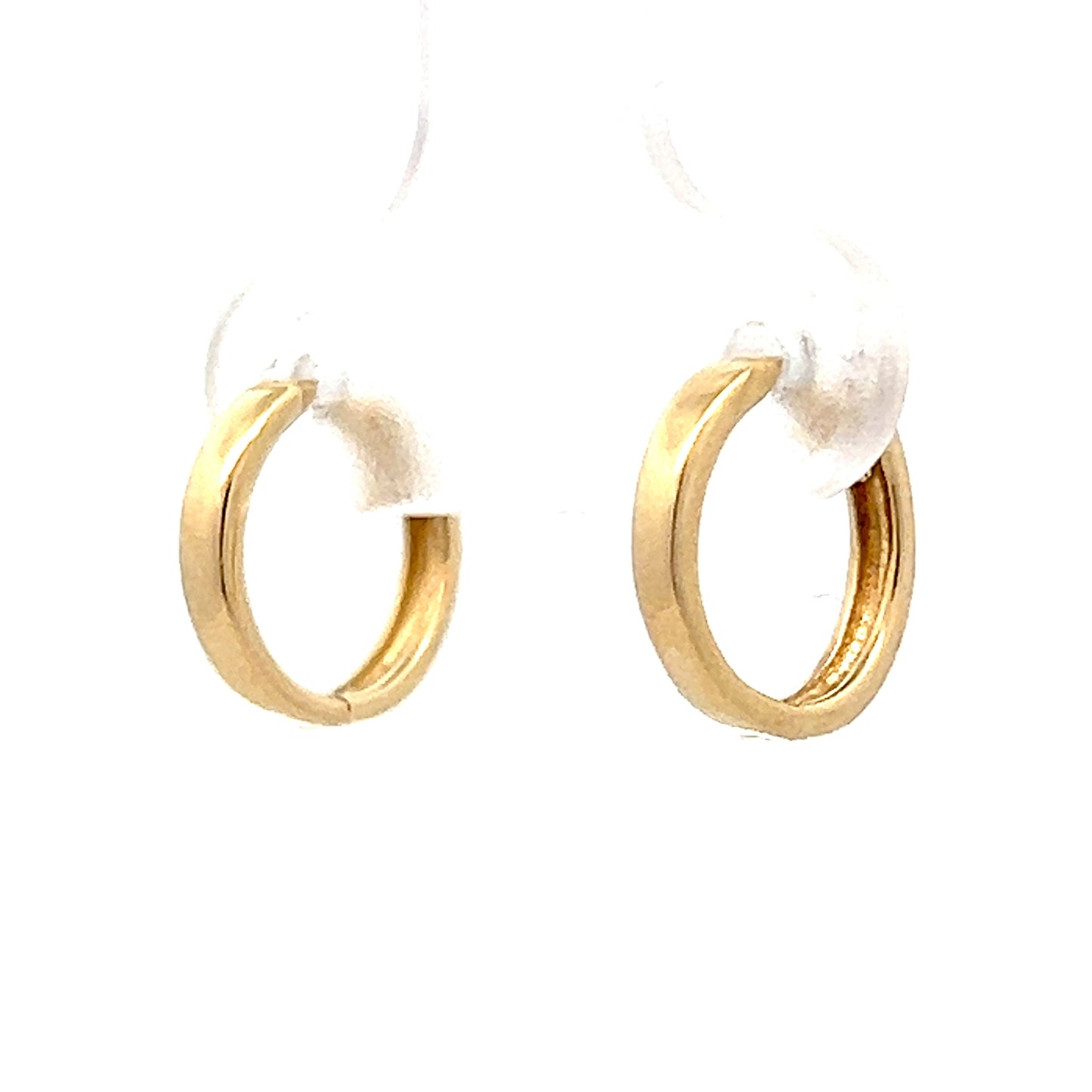 Lightweight Huggie Hoop Earrings in 14k Yellow Gold