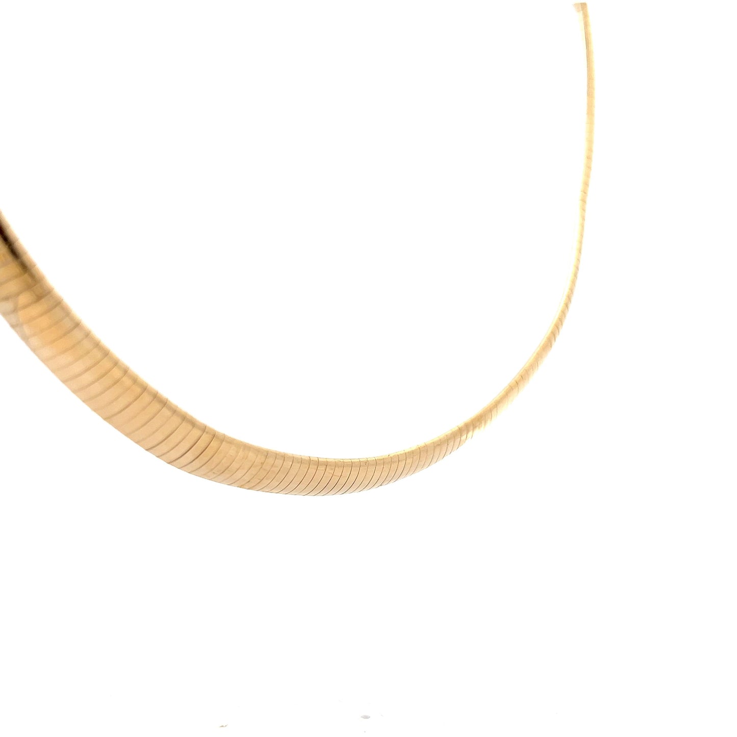 17" Omega Necklace in 14k Yellow Gold