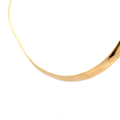 17" Omega Necklace in 14k Yellow Gold