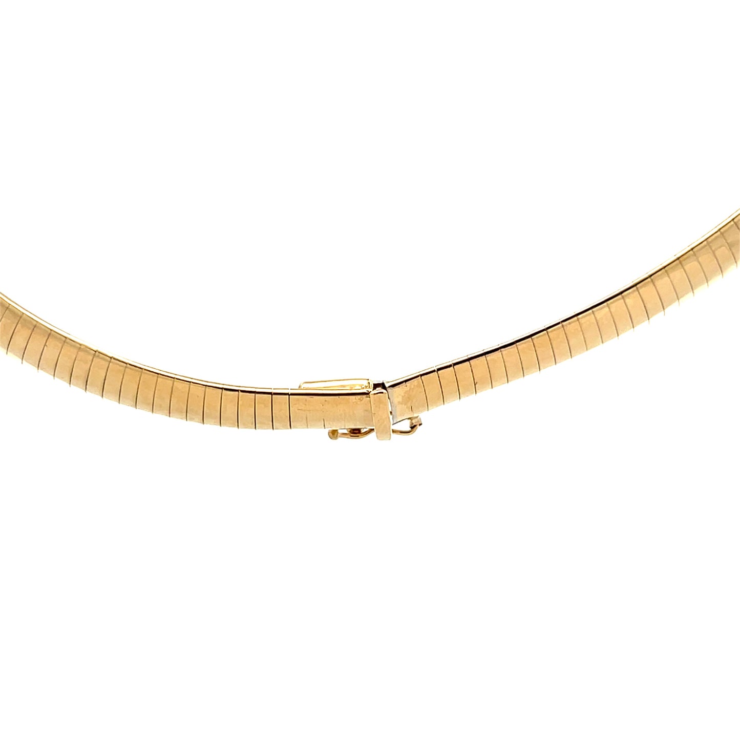 17" Omega Necklace in 14k Yellow Gold