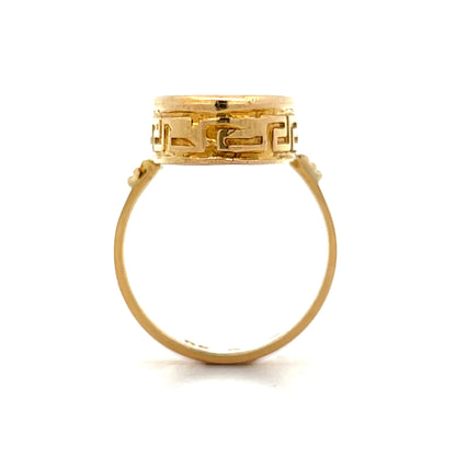 Greek Mythology Cocktail Ring in 18k Yellow Gold