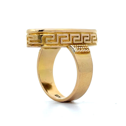 Greek Mythology Cocktail Ring in 18k Yellow Gold