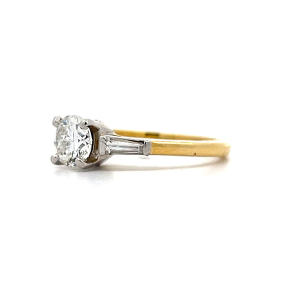 .62 Round Brilliant Diamond Engagement Ring in 14k/Platinum