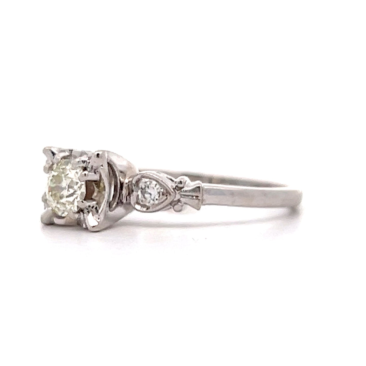 .40 Vintage Retro Diamond Engagement Ring in 14k