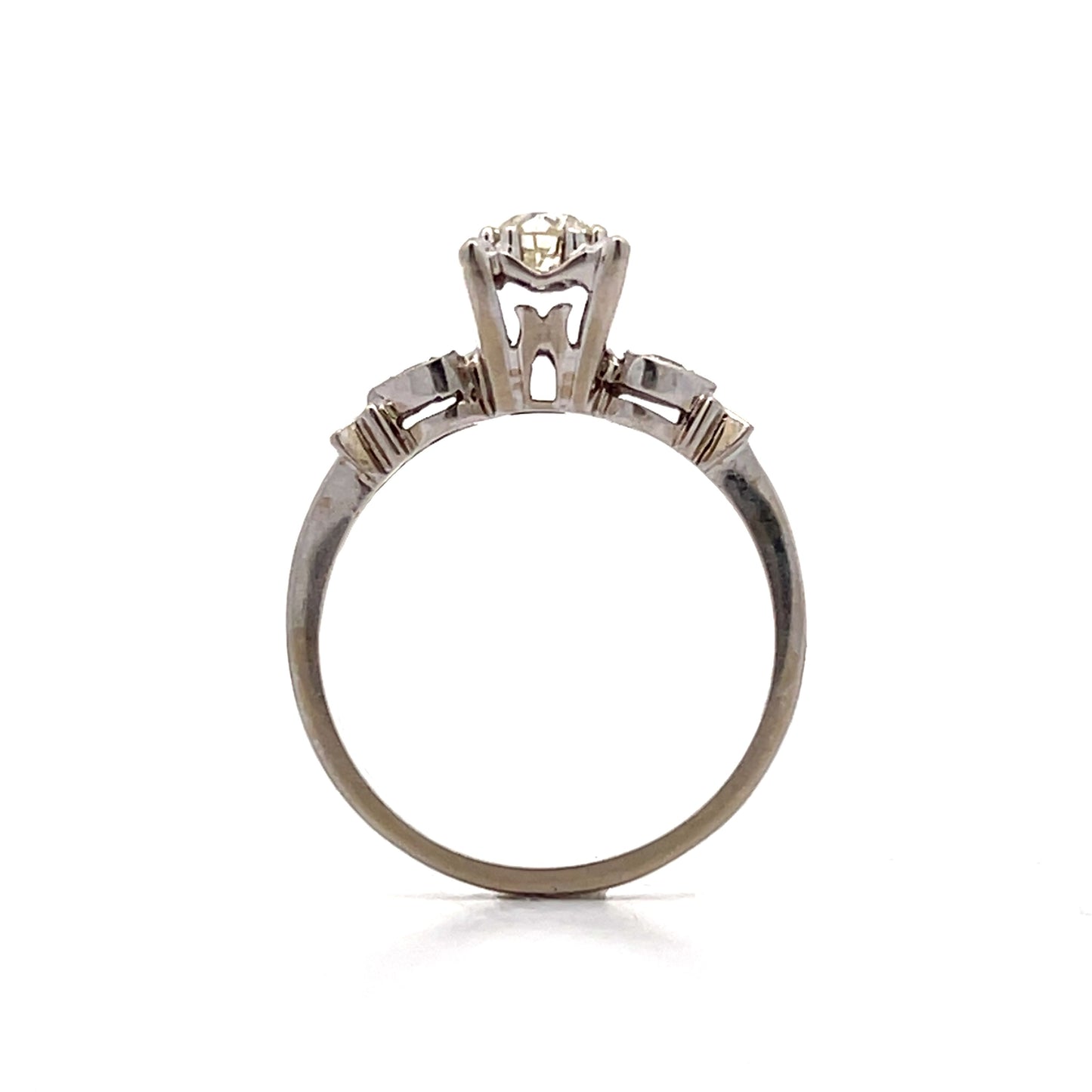 .40 Vintage Retro Diamond Engagement Ring in 14k