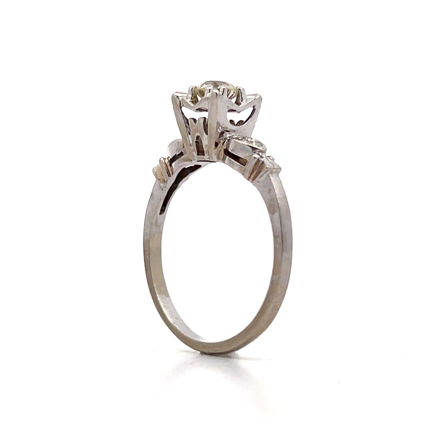 .40 Vintage Retro Diamond Engagement Ring in 14k