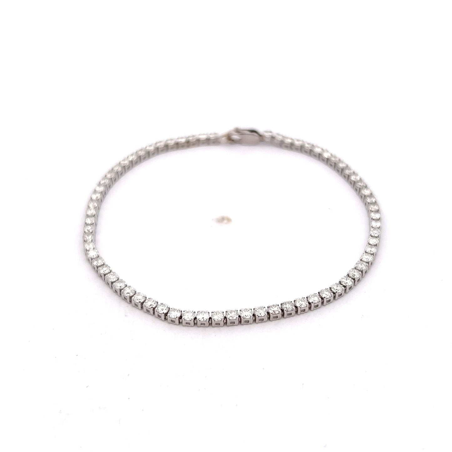 3.00 Round Brilliant Diamond Bracelet in 14k