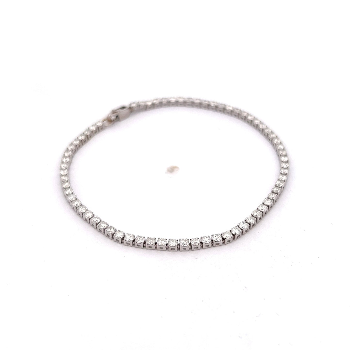 3.00 Round Brilliant Diamond Bracelet in 14k