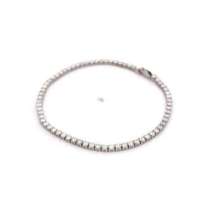 3.00 Round Brilliant Diamond Bracelet in 14k