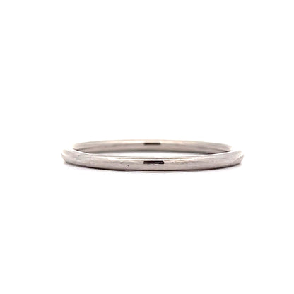 1.5mm Classic Half Round Wedding Band in Platinum