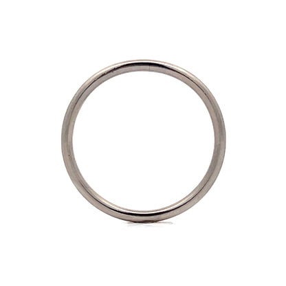 1.5mm Classic Half Round Wedding Band in Platinum