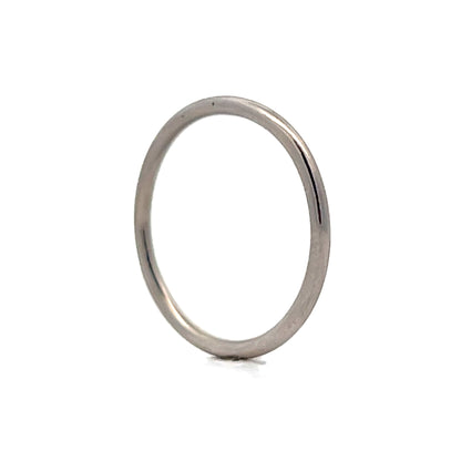 1.5mm Classic Half Round Wedding Band in Platinum