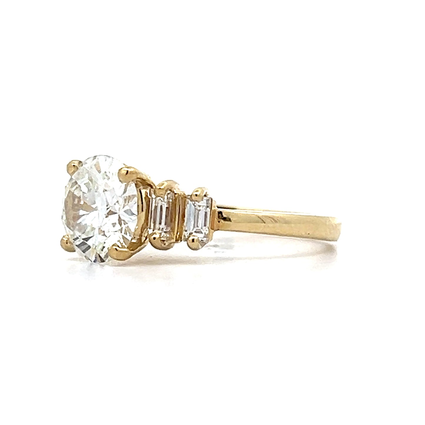 1.78 Round Brilliant Diamond Engagement Ring in 14k