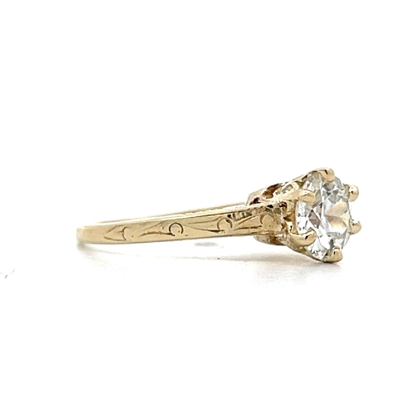 .84 Vintage Art Deco Engagement Ring in 14k