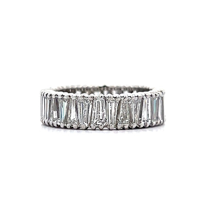 4.80 Tapered Baguette Eternity Band in Platinum