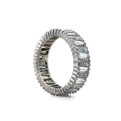 4.80 Tapered Baguette Eternity Band in Platinum