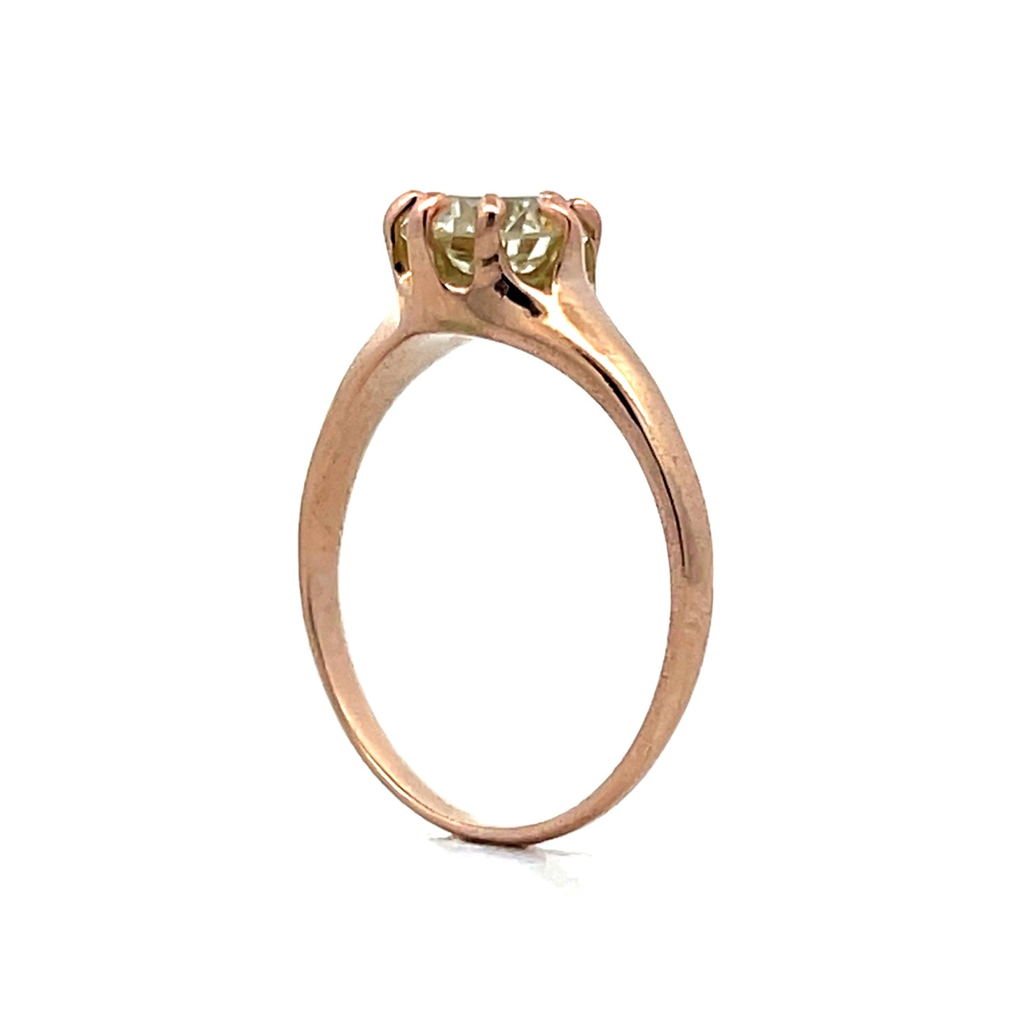 1.22 Victorian Solitaire Diamond Engagement Ring in 14k