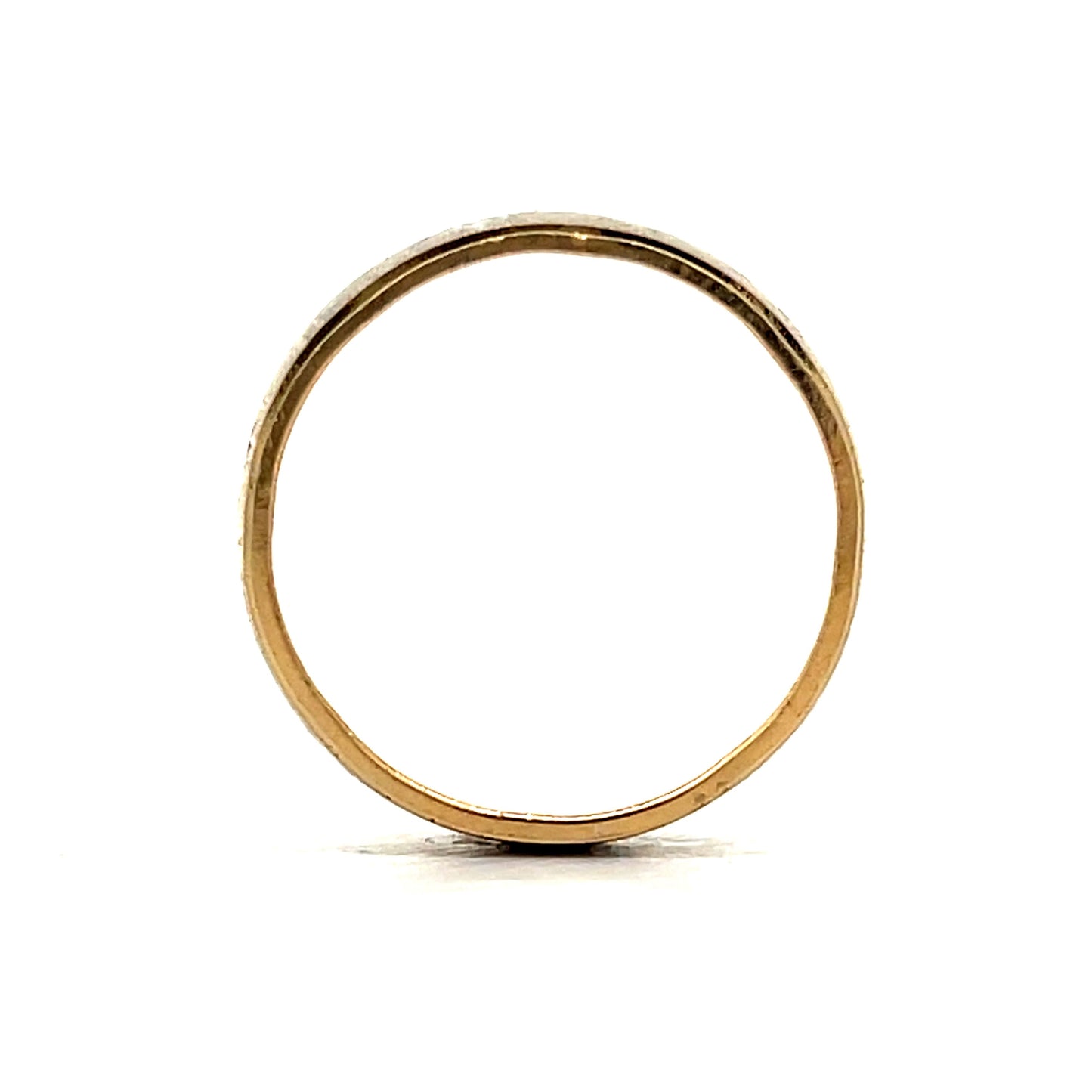 Mens Vintage 7.75mm Wedding Band in 14k