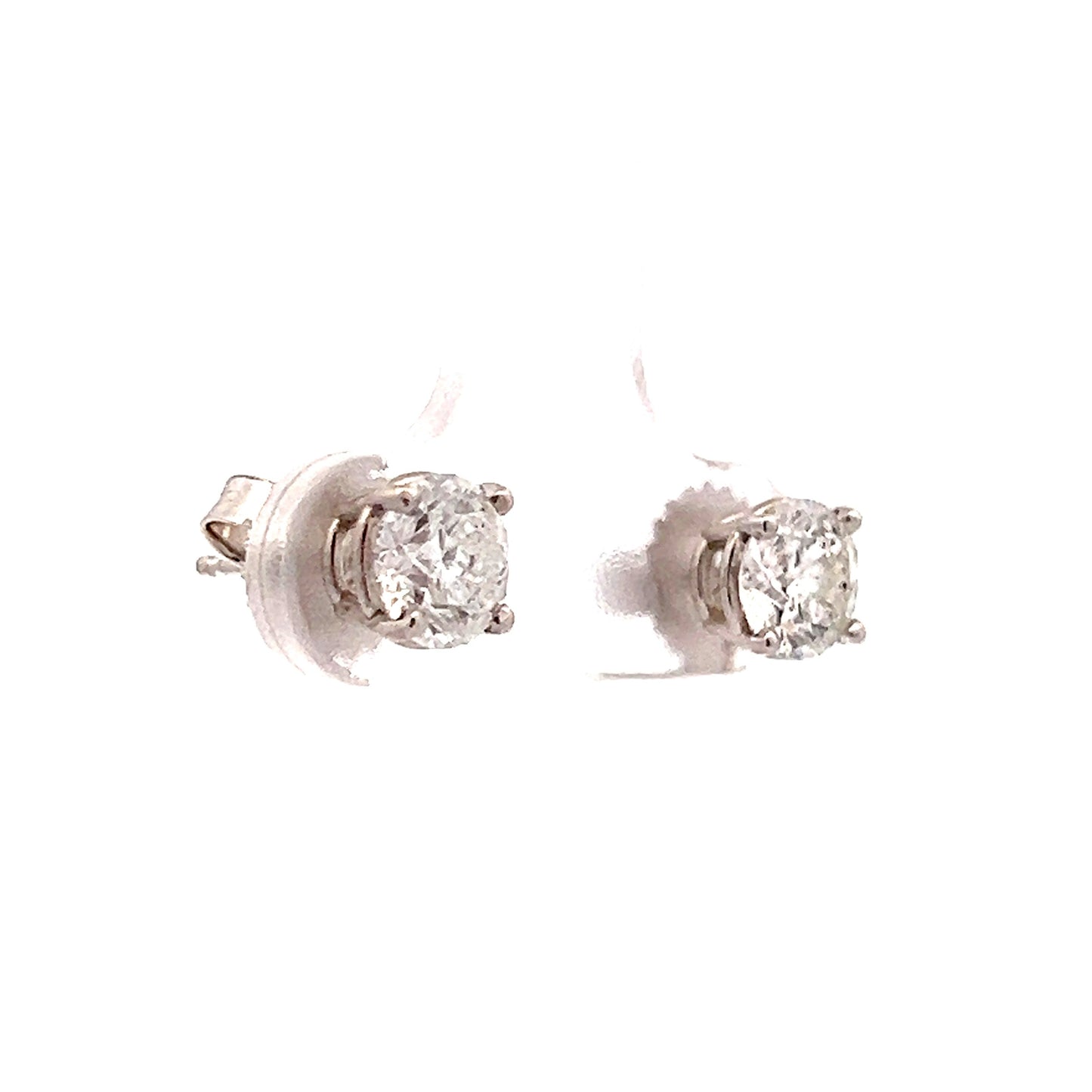 1.44 Classic Diamond Earring Studs in 14k White Gold