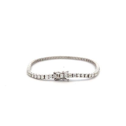 4.01 Round Brilliant Diamond Tennis Bracelet in 14k